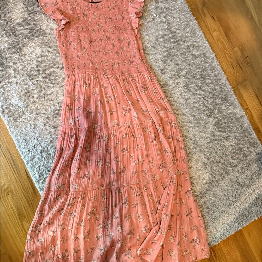 Floral Pink Maxi Dress